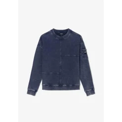 Sweat-Shirt garçon JONBO bleu en coton
