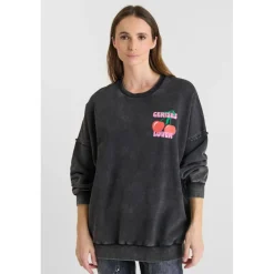 Sweat-Shirt JULES noir Uma en coton