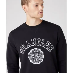 Sweatshirt noir pour homme en coton