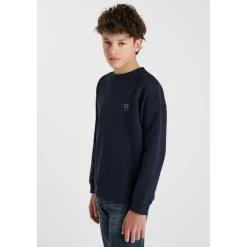 Sweat-Shirt PIPOBO bleu en coton Nels