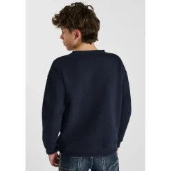 Sweat-Shirt PIPOBO bleu en coton Nels