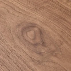 Table à dîner ronde 'SWEDY' en bois Noyer style scandinave