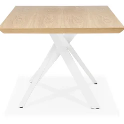 Table à Manger Couleur Naturel Métal Blanc ROYALTY