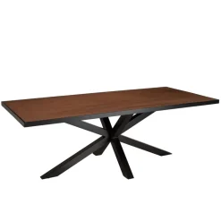 Table à manger couleur rouille effet pierre BASILE