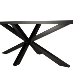 Table à manger couleur rouille effet pierre BASILE