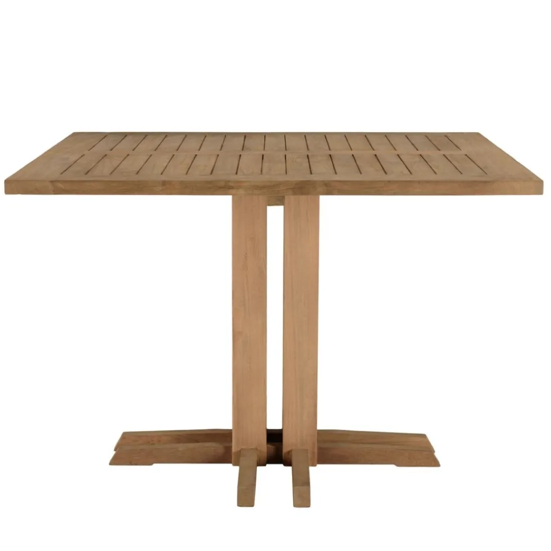 Table à manger jardin carrée teck recyclé KALLY