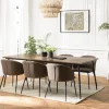 Table à manger rectangulaire en formes géométriques KIARA