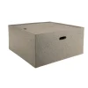 Table basse de jardin carrée 68x68 cm béton