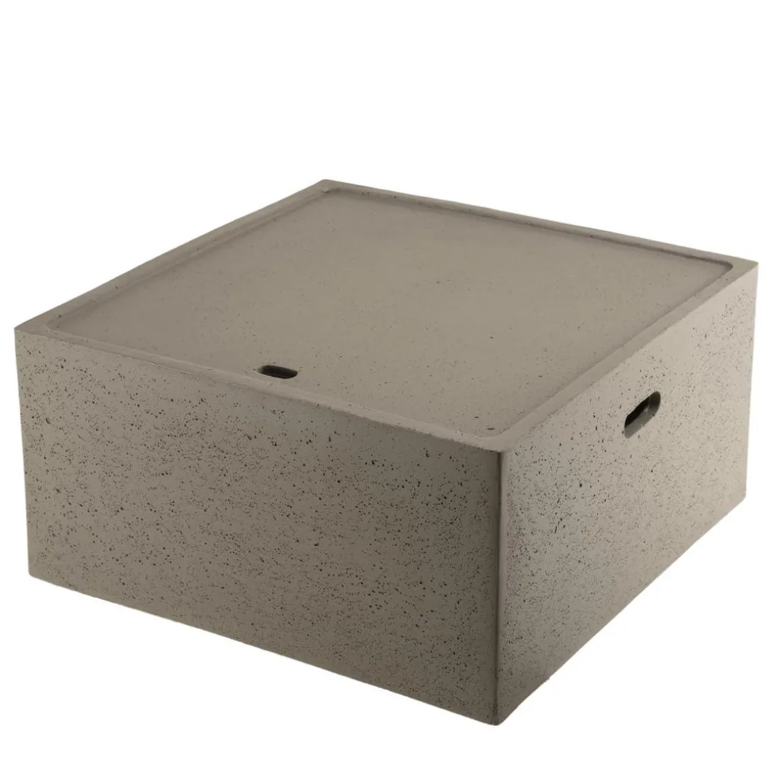 Table basse de jardin carrée 68x68 cm béton