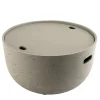 Table basse de jardin ronde 58x58 cm béton