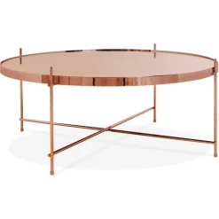 Table basse de salon 'KOLOS BIG' couleur cuivre