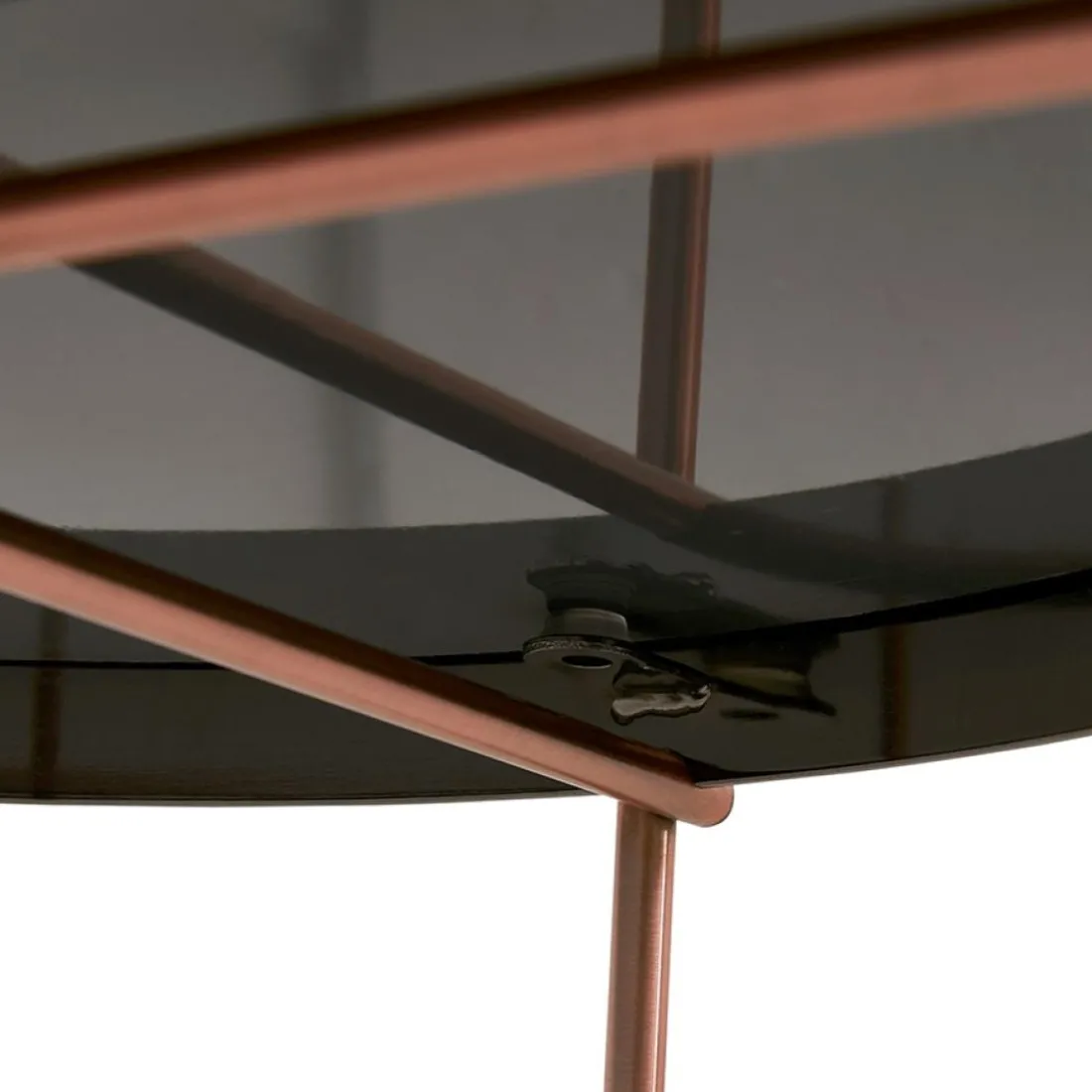 Table basse de salon 'KOLOS BIG' couleur cuivre