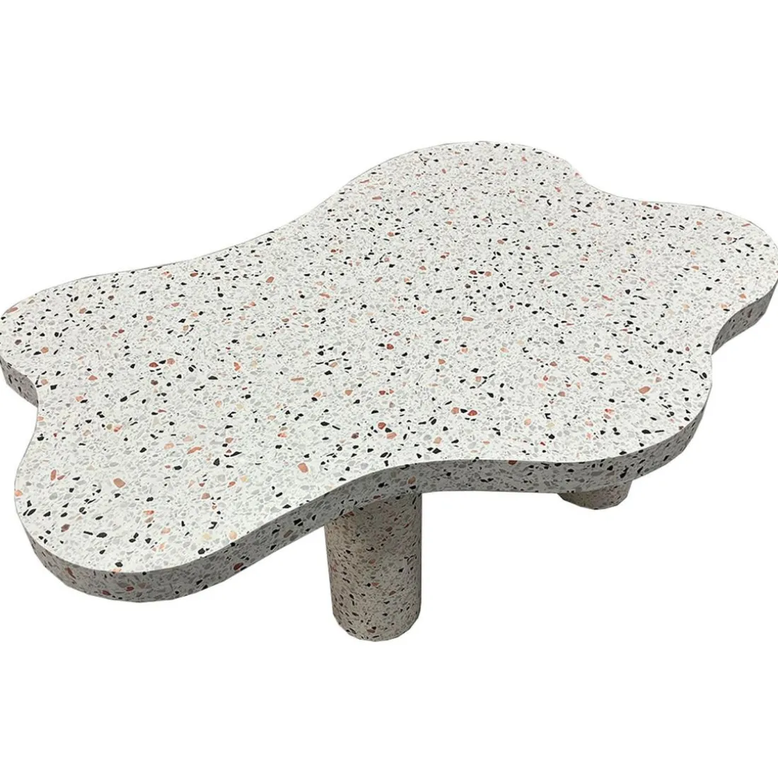 Table basse forme nuage Lagoon Effet Terrazzo