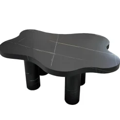 Table basse forme nuage Lagoon Effet Marbre Noir