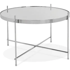 Table basse 'KOLOS MEDIUM' couleur chrome