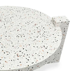 Table basse ronde moderne Titouan Effet Terrazzo