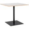 Table carrée 'FUSION SQUARE' blanche et structure noire