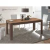 Table 180cm plateau mercure pieds bronzé
