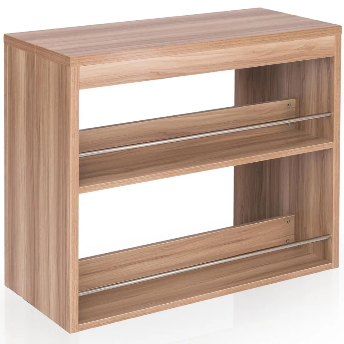 Table Console avec rangement Maxwell Chêne Clair