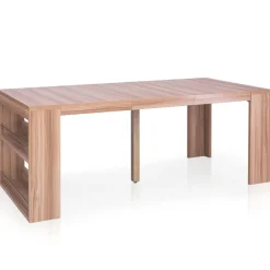 Table Console avec rangement Maxwell Chêne Clair