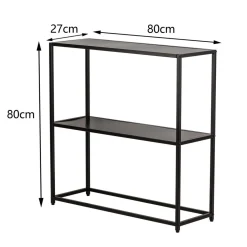Table Console Design Industriel Moderne Noir
