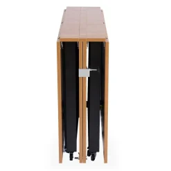 Table console extensible Nefertiti Bois noisette