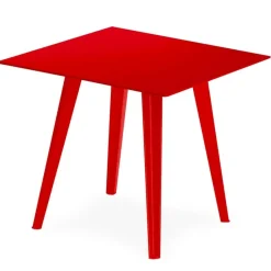 Table d'appoint carrée Bipolart Métal Rouge