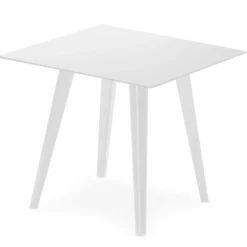 Table d'appoint carrée Bipolart Métal Blanc