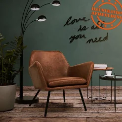 Table d'appoint design 'TSUNAMI' noire style industriel