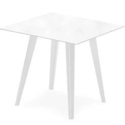 Table d'appoint magnétique carrée Bipolart Métal Blanc avec 1 Top Tableau blanc effaçable