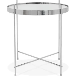 Table d'appoint pliable 'KOLOS' couleur chrome