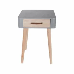 Table De Chevet Blanche En Bois RITA