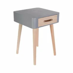 Table De Chevet Blanche En Bois RITA