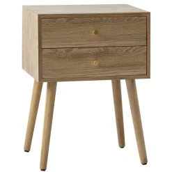 Table de chevet TONDER design scandinave et sa structure en bois massif