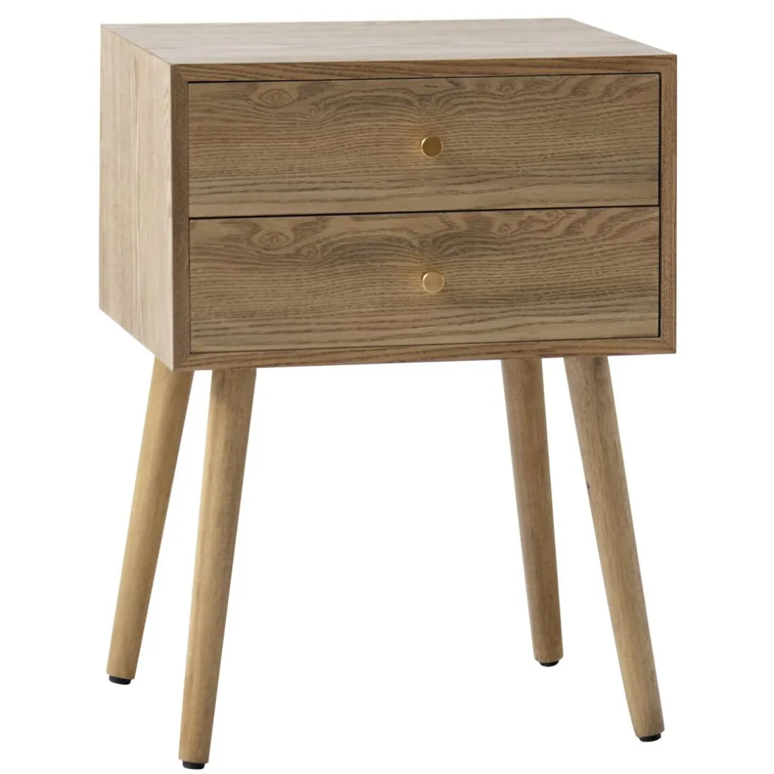 Table de chevet TONDER design scandinave et sa structure en bois massif