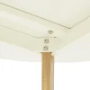 Table de cuisine ronde 'AMY' blanche style scandinave