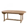Table de jardin 10/12 personnes - ovale double extension 200/300*120 cm en bois Teck