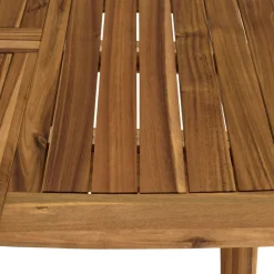 Table de jardin en acacia huilé extensible