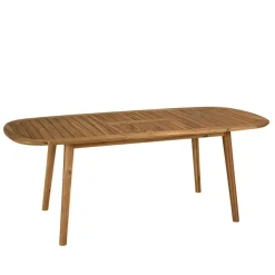 Table de jardin en acacia huilé extensible