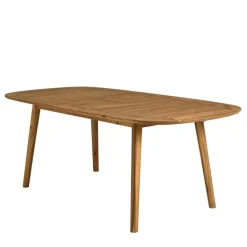 Table de jardin en acacia huilé extensible