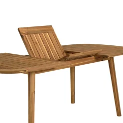 Table de jardin en acacia huilé extensible