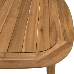 Table de jardin extensible en acacia huilé