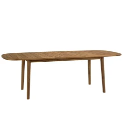 Table de jardin extensible en acacia huilé