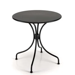 Table de jardin ronde 2 personnes 70x70cm VIANNEY