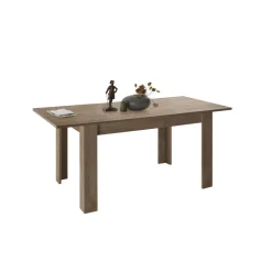 Table de repas en panneaux de particules effet bois