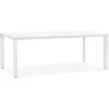 Table de réunion ou à manger design 'XLINE' en bois blanc