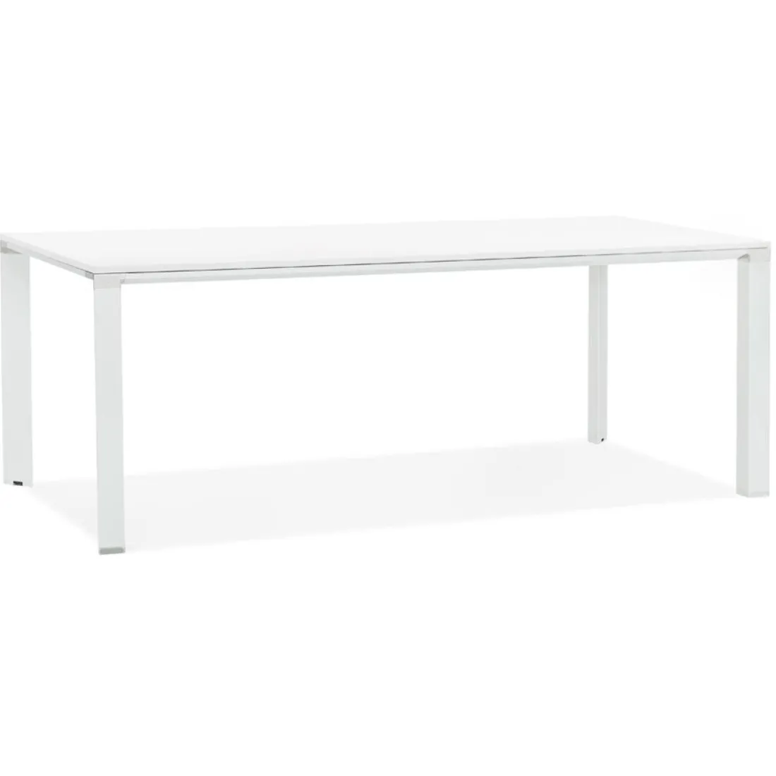Table de réunion ou à manger design 'XLINE' en bois blanc