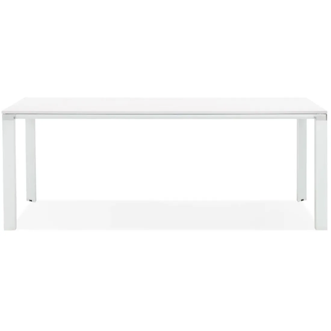 Table de réunion ou à manger design 'XLINE' en bois blanc