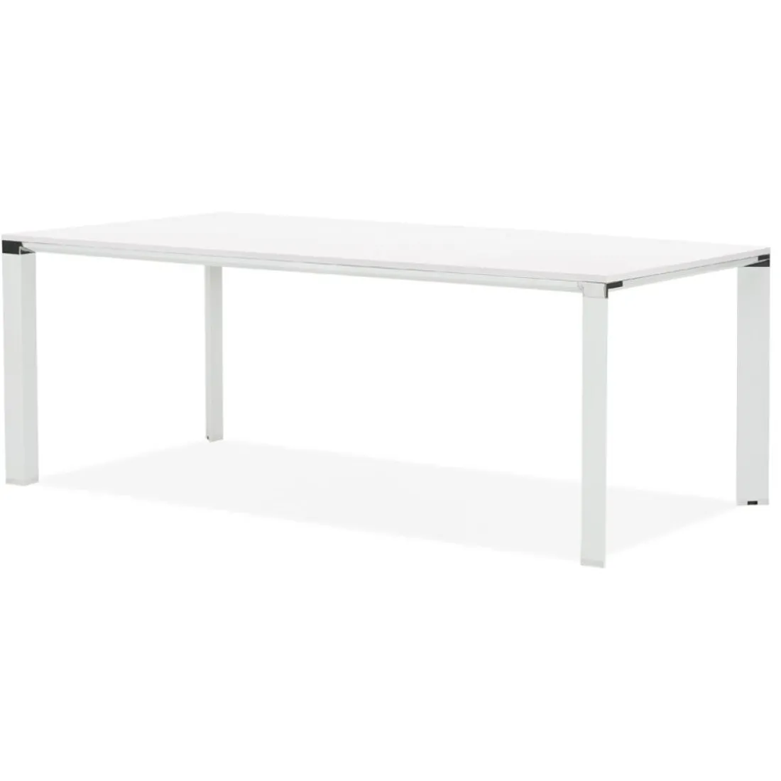 Table de réunion ou à manger design 'XLINE' en bois blanc