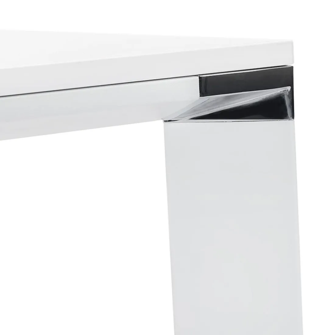 Table de réunion ou à manger design 'XLINE' en bois blanc